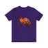 Autumn Fox Silhouette - Short Sleeve Tee Team Purple